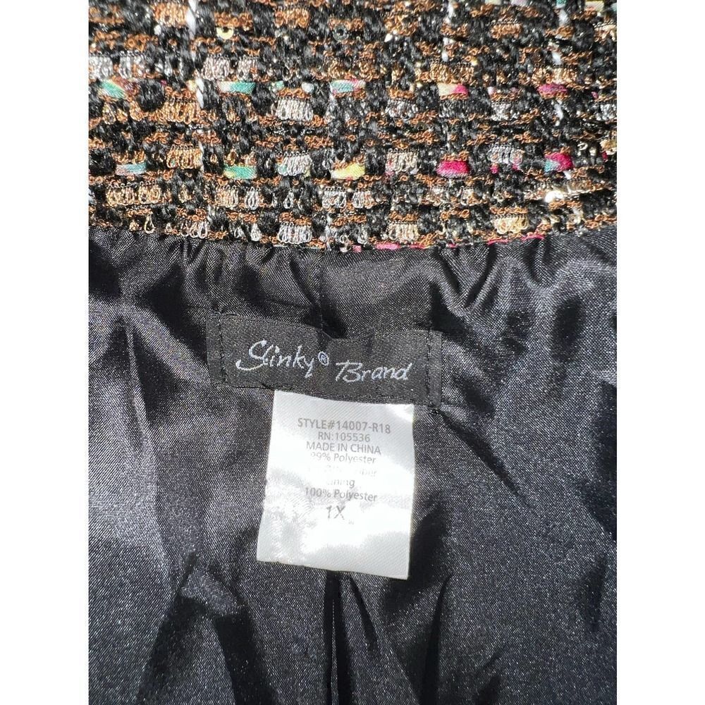Slinky Brand Jacket Button Up Multi Colored Tweed… - image 6